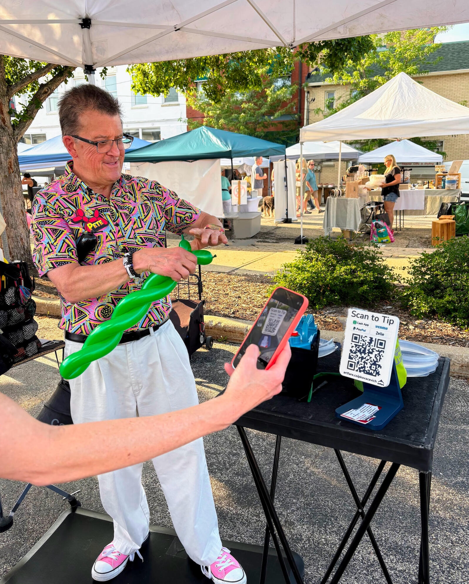 Artfare Dashboard Monitor scans and payment activity. Change settings anytime.